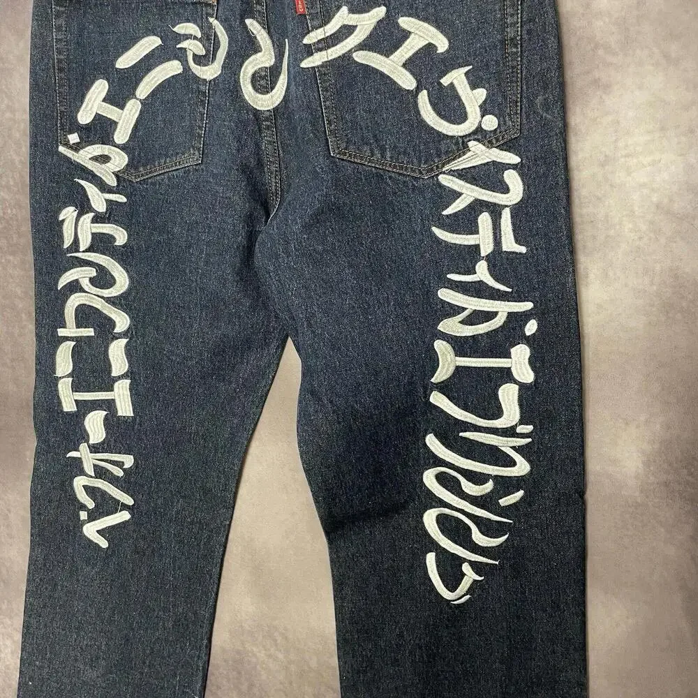Vintage Y2K‎ Rare Evisu Jeans Embroidered Men Size 38